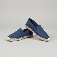 Bloom Solid Canvas espadrilles for women, handcrafted flat cork-sole flats by NIIRA