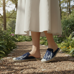 Blue Wing Bloom Espadrilles