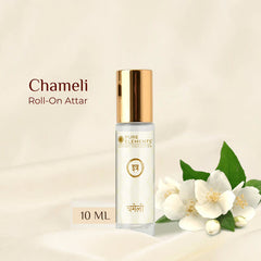 Chameli Jasmine Attar 10ml by Pure Elements NIIRA, handcrafted floral attar in balm form