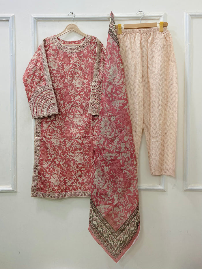 Chamkeeli 3PC (Premium Lawn) D-506
