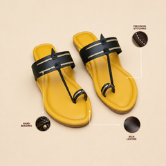 Craft by Karagiri | Soft Kolhapuri | Yellow