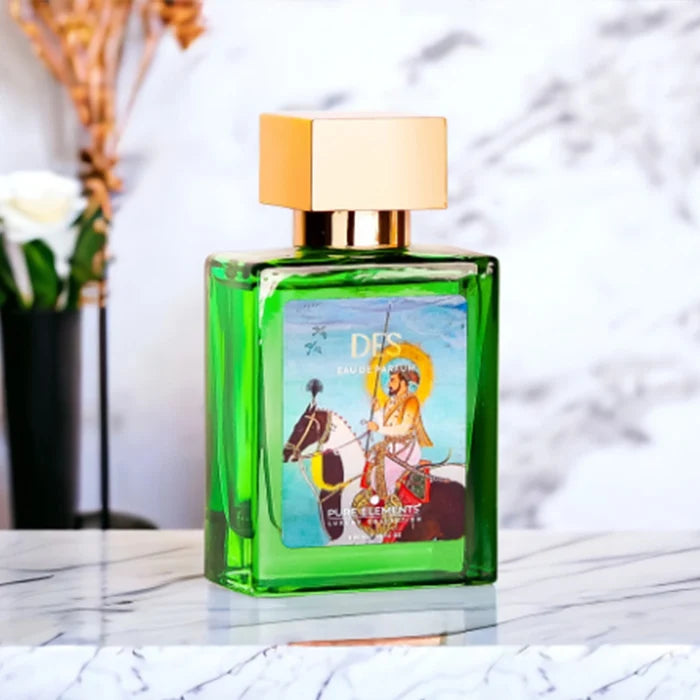 Des Signature Perfume for Him 50ml by Pure Elements NIIRA, handcrafted masculine fragrance