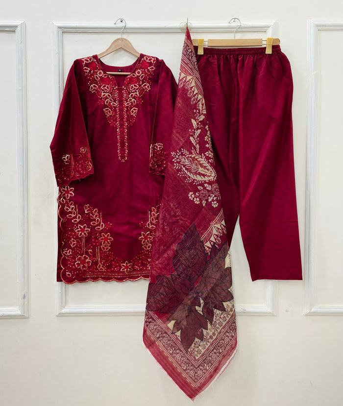 Small / Maroon