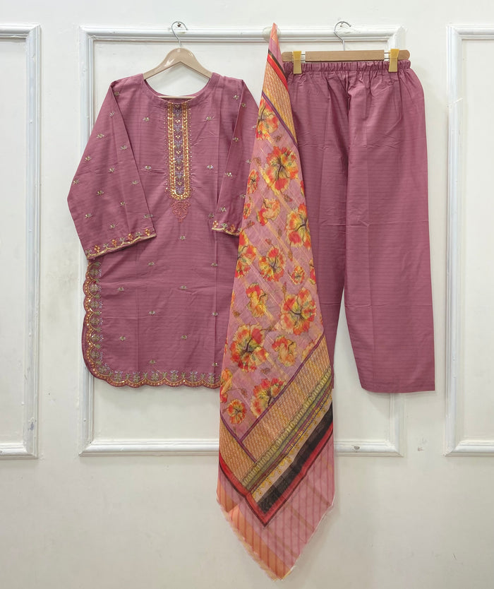Mehrab | Embroidered 3PC D-689