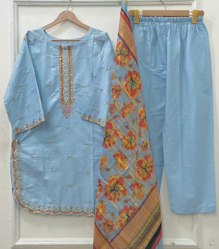 Mehrab | Embroidered 3PC D-689
