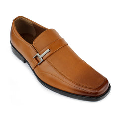 Men's Slip-on Dress Loafers w/ Side Band - Honey
