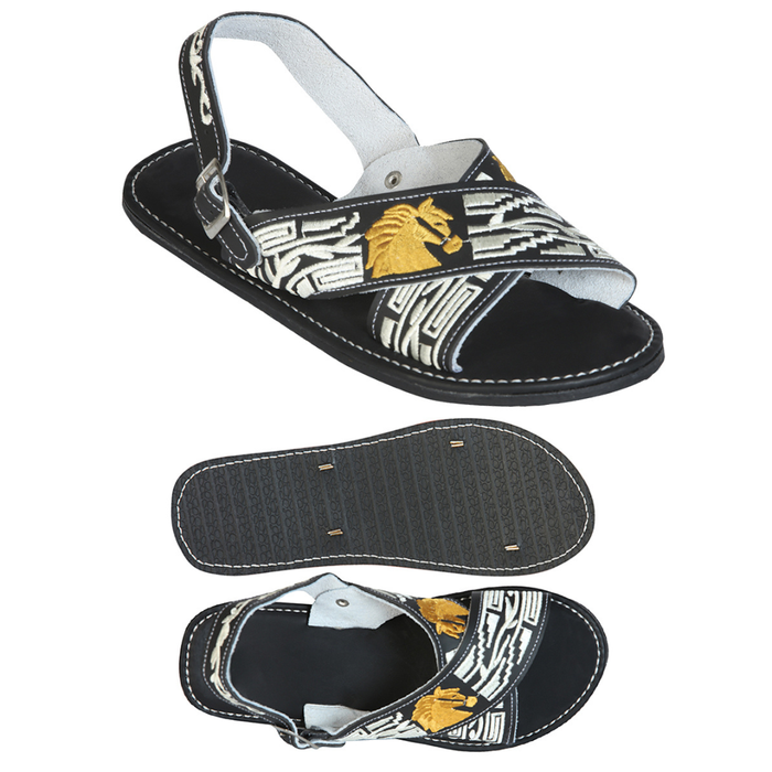 Mexican Artisanal Sandals- Black