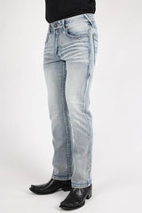 Platini Holt Men's Light Blue Boot Cut Jeans