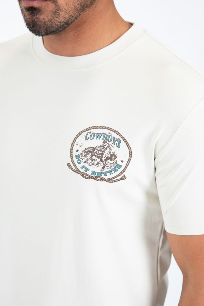 Platini Men’s Modern Fit Cotton T-Shirt - Beige