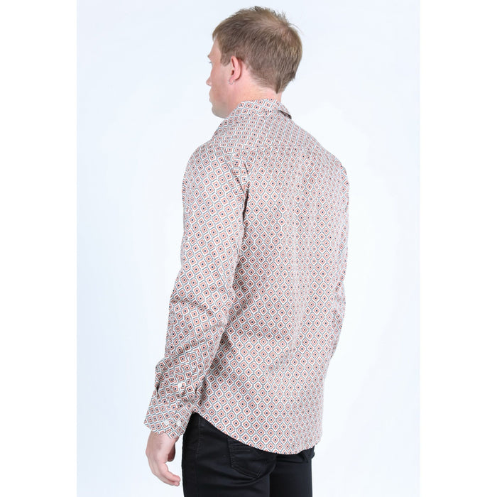 Platini Men’s Satin Cotton/Spandex Shirt - Lt. Gray