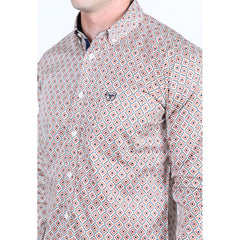 Platini Men’s Satin Cotton/Spandex Shirt - Lt. Gray