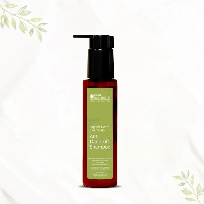 Pure Elements Organic Neem Anti-Dandruff Shampoo, natural scalp care by NIIRA
