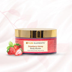 Pure Elements Strawberry Honey Body Butter 200gm, nourishing skincare by NIIRA
