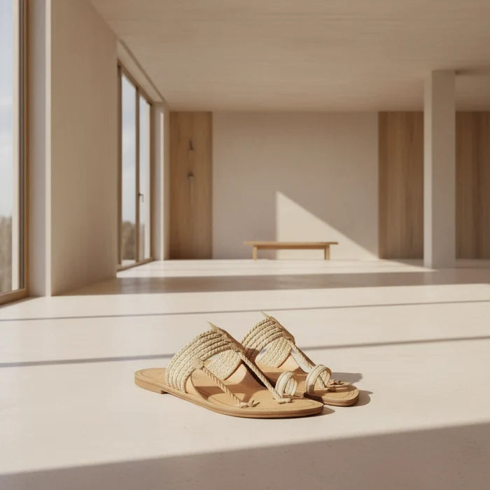 String Light | Leather Kolhapuri Chappal