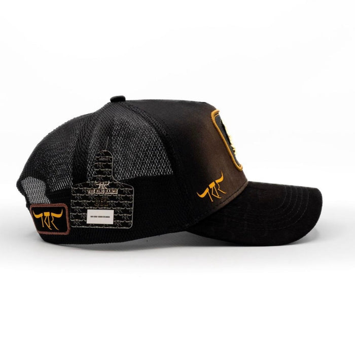 The King Ranch "Crocodile" Cap - Brown & Gold