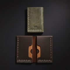 The Lock Wallet by RAW / NIIRA, handcrafted leather wallet with signature lock design