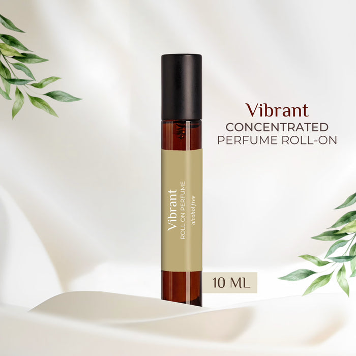 Vibrant Perfume Roll On 10ml by Pure Elements NIIRA, energizing handcrafted attar
